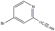 4-Bromo-2-(cyano-13C,15N)pyridine Struktur