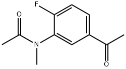 N-(5-ACETYL-2-FLUOROPHENYL)-N-METHYLACETAMIDE Struktur