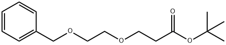 Propanoic acid, 3-[2-(phenylmethoxy)ethoxy]-, 1,1-dimethylethyl ester Struktur