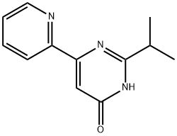 4-Hydroxy-2-(iso-propyl)-6-(pyridin-2-yl)-pyrimidine Struktur