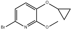 6-BROMO-3-CYCLOPROPOXY-2-METHOXYPYRIDINE Struktur