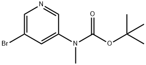 tert-butyl 5-bromopyridin-3-ylmethylcarbamate Struktur