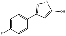 2-Hydroxy-4-(4-fluorophenyl)thiophene Struktur