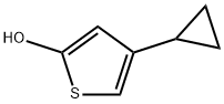 2-Hydroxy-4-(cyclopropyl)thiophene Struktur