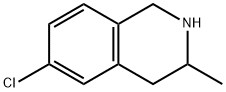 6-chloro-3-methyl-1,2,3,4-tetrahydroisoquinoline Struktur