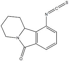 10-Isothiocyanato-1,2,3,4-tetrahydropyrido[2,1-a]isoindol-6(10bH)-one Struktur