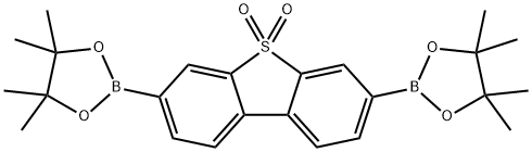 Dibenzothiophene, 3,7-bis(4,4,5,5-tetramethyl-1,3,2-dioxaborolan-2-yl)-, 5,5-dioxide Struktur