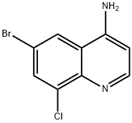 6-bromo-8-chloroquinolin-4-amine Struktur