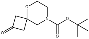 tert-butyl 2-oxo-5-oxa-8-azaspiro[3.5]nonane-8-carboxylate Struktur