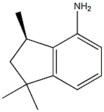 (3R)-1,1,3-trimethyl-4-aminoindane Struktur