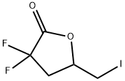 3,3-difluoro-5-(iodomethyl)oxolan-2-one Struktur