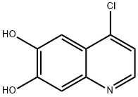 6,7-Quinolinediol, 4-chloro- Struktur