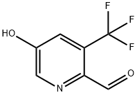 2-Pyridinecarboxaldehyde, 5-hydroxy-3-(trifluoromethyl)- Struktur