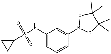 Cyclopropanesulfonamide,N-[3-(4,4,5,5-tetramethyl-1,3,2-dioxaborolan-2-yl)phenyl]- Struktur