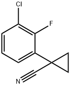 1-(3-Chloro-2-fluorophenyl)cyclopropanecarbonitrile Struktur