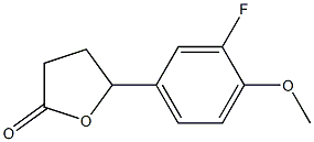 5-(3-fluoro-4-methoxyphenyl)-dihydrofuran-2(3H)-one Struktur