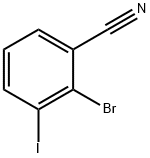 2-Bromo-3-iodobenzonitrile Struktur