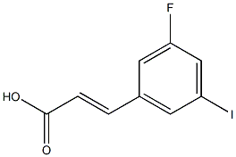 (E)-3-(3-fluoro-5-iodophenyl)acrylic acid Struktur