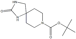 tert-butyl 2-oxo-1,3,8-triazaspiro[4.5]decane-8-carboxylate Struktur