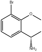 (1S)-1-(3-BROMO-2-METHOXYPHENYL)ETHYLAMINE Struktur