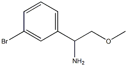 1-(3-bromophenyl)-2-methoxyethan-1-amine Struktur