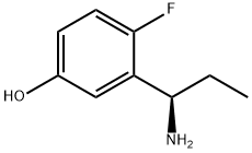 3-((1R)-1-AMINOPROPYL)-4-FLUOROPHENOL Struktur