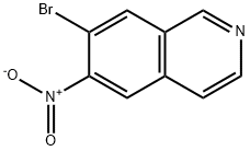 7-bromo-6-nitroisoquinoline Struktur