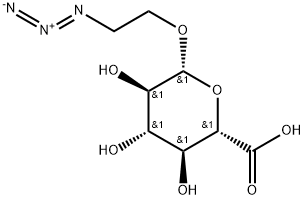 2-Azidoethyl b-D-glucopyranosiduronic acid Struktur