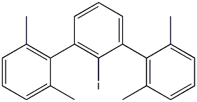 3-(2,6-dimethylphenyl)-2-iodo-2',6'-dimethyl-1,1'-biphenyl Struktur