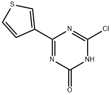 2-Chloro-4-(3-thienyl)-6-hydroxy-1,3,5-triazine Struktur