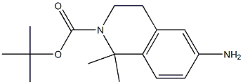 tert-butyl 6-amino-1,1-dimethyl-3,4-dihydroisoquinoline-2(1H)-carboxylate Struktur