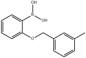 2-(3-methylbenzyloxy)phenylboronic acid Struktur