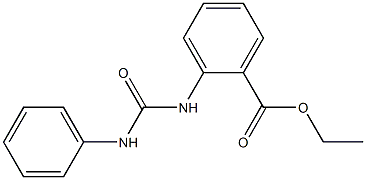 ethyl 2-[(phenylcarbamoyl)amino]benzoate Struktur