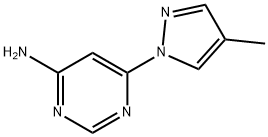 4-Amino-6-(4-methyl-1H-pyrazol-1-yl)pyrimidine Struktur