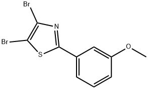 4,5-Dibromo-2-(3-methoxyphenyl)thiazole Struktur