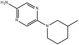 2-Amino-5-(3-methylpiperidino)pyrazine Struktur