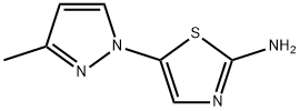 2-Amino-5-(3-methyl-1H-pyrazol-1-yl)thiazole Struktur