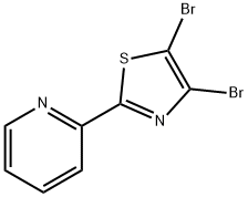 4,5-Dibromo-2-(2-pyridyl)thiazole Struktur