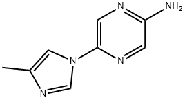 2-Amino-5-(4-methylimidazol-1-yl)pyrazine Struktur