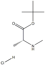 (R)-tert-Butyl 2-(methylamino)propanoate hydrochloride Struktur