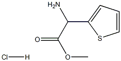 methyl 2-amino-2-(thiophen-2-yl)acetate hydrochloride Struktur