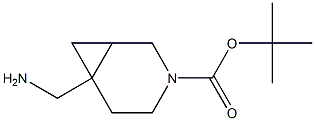 tert-butyl 6-(aminomethyl)-3-azabicyclo[4.1.0]heptane-3-carboxylate Struktur