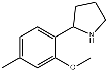 2-(2-methoxy-4-methylphenyl)pyrrolidine Struktur