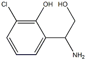 2-(1-AMINO-2-HYDROXYETHYL)-6-CHLOROPHENOL Struktur