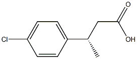 (S)-3-(4-chlorophenyl)butanoic acid Struktur