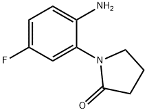 1-(2-amino-5-fluorophenyl)pyrrolidin-2-one Struktur