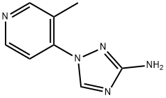 1-(3-methylpyridin-4-yl)-1H-1,2,4-triazol-3-amine Struktur