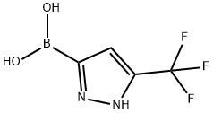 (3-(trifluoromethyl)-1H-pyrazol-5-yl)boronic acid Struktur