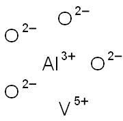 Aluminium vanadium tetraoxide Struktur