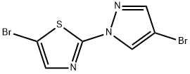 1-(5-Bromothiazol-2-yl)-4-bromopyrazole Struktur